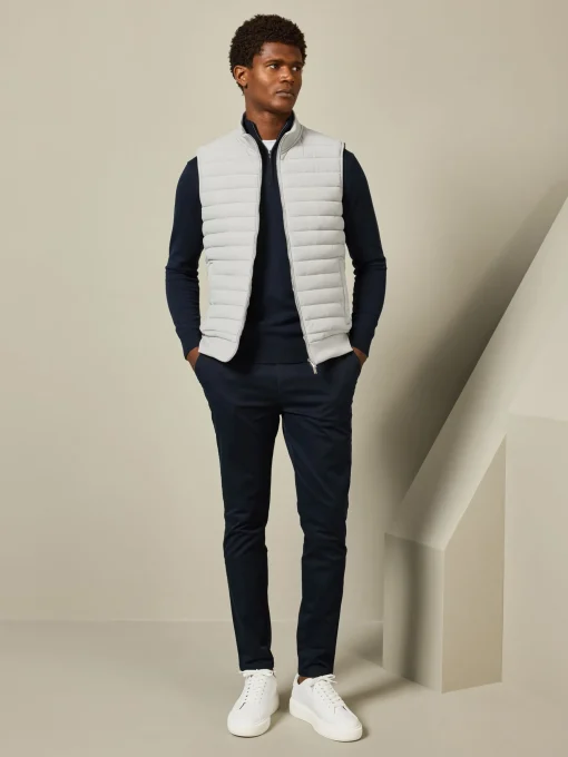 Hybrid Quilted Gilet - Stone