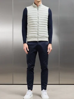 Hybrid Quilted Gilet - Stone