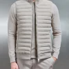 Hybrid Quilted Gilet - Taupe