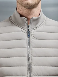 Hybrid Quilted Gilet - Taupe