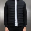 Hybrid Quilted Jacket - Black