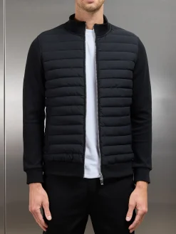 Hybrid Quilted Jacket - Black