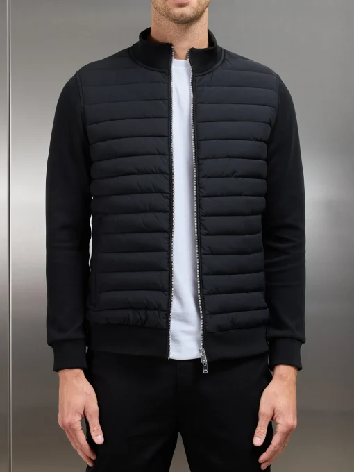 Hybrid Quilted Jacket - Black