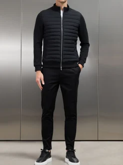 Hybrid Quilted Jacket - Black