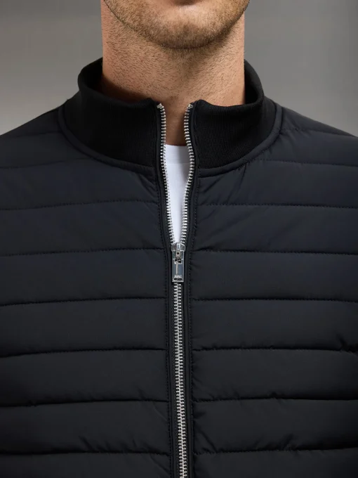 Hybrid Quilted Jacket - Black
