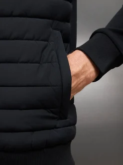 Hybrid Quilted Jacket - Black