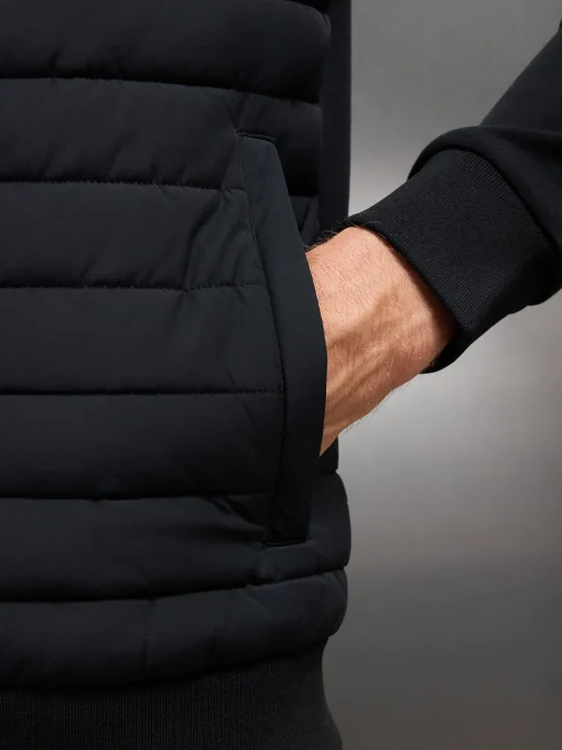 Hybrid Quilted Jacket - Black