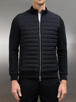 Hybrid Quilted Jacket - Black