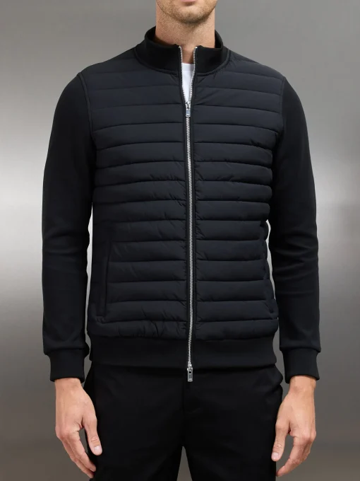 Hybrid Quilted Jacket - Black