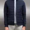 Hybrid Quilted Jacket - Navy