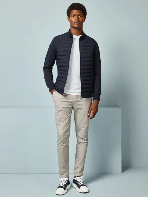 Hybrid Quilted Jacket - Navy