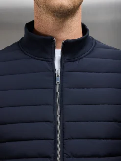 Hybrid Quilted Jacket - Navy