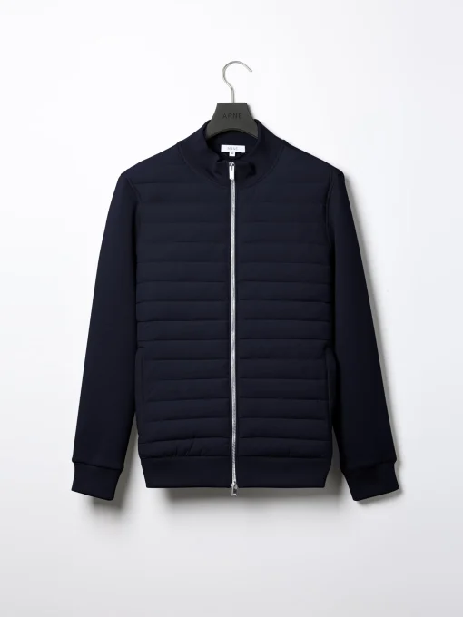 Hybrid Quilted Jacket - Navy
