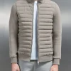Hybrid Quilted Jacket - Taupe