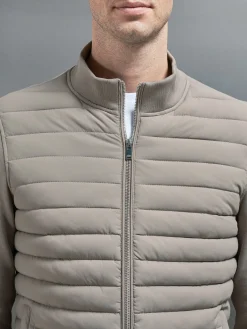 Hybrid Quilted Jacket - Taupe