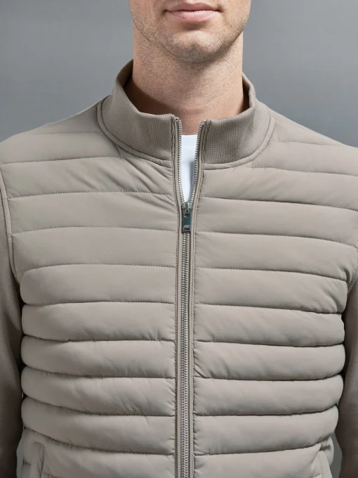 Hybrid Quilted Jacket - Taupe