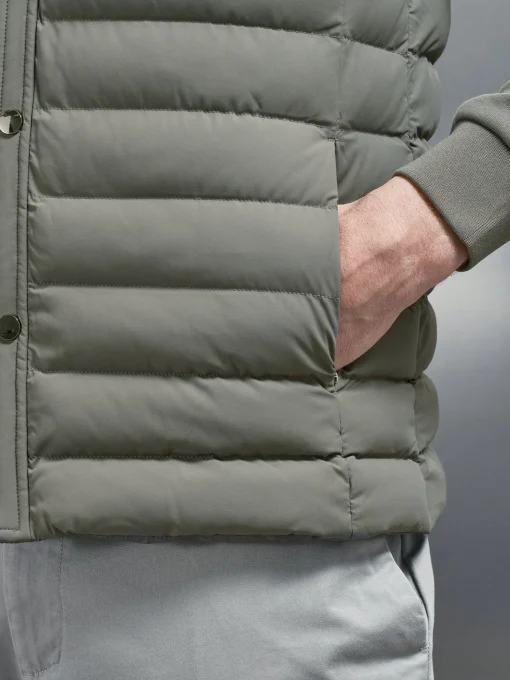 Hybrid Quilted Overshirt - Green