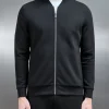 Interlock Jersey Bomber Jacket - Black