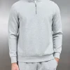 Interlock Jersey Half Zip - Marl Grey