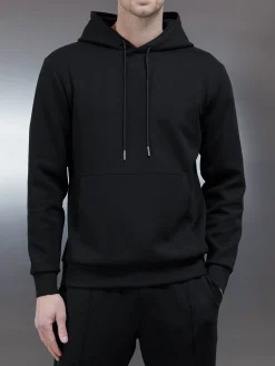 Interlock Jersey Hoodie - Black