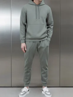Interlock Jersey Hoodie - Sage
