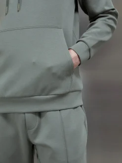 Interlock Jersey Hoodie - Sage