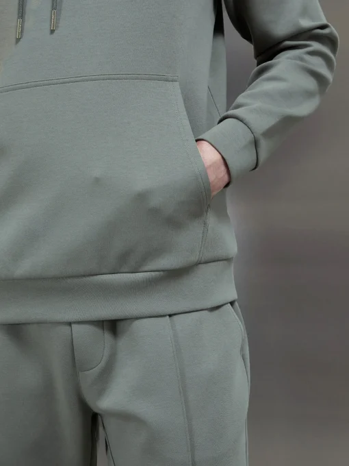 Interlock Jersey Hoodie - Sage