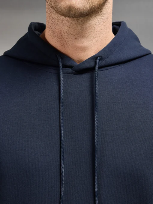Interlock Jersey Hoodie - Navy