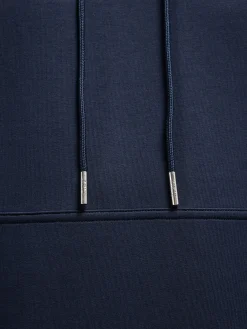 Interlock Jersey Hoodie - Navy