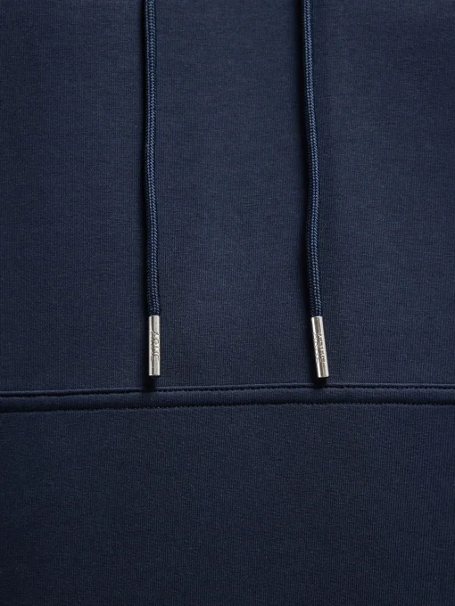 Interlock Jersey Hoodie - Navy