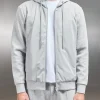 Interlock Jersey Hybrid Windbreaker - Marl Grey