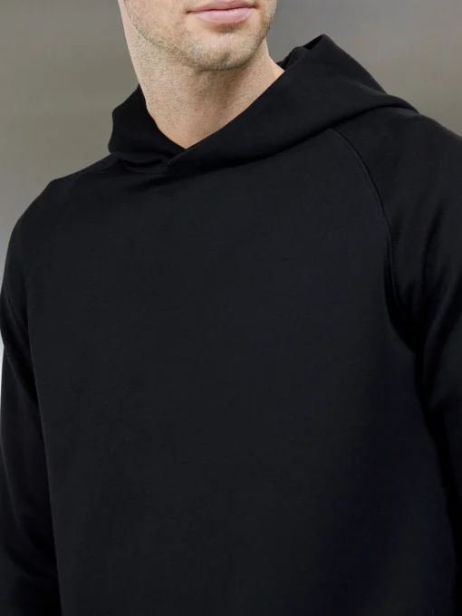 Interlock Neoprene Hoodie - Black