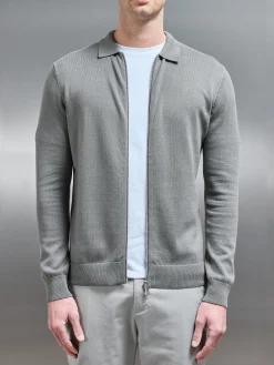 Knitted Overshirt - Sage