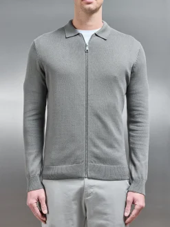 Knitted Overshirt - Sage