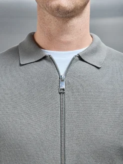 Knitted Overshirt - Sage