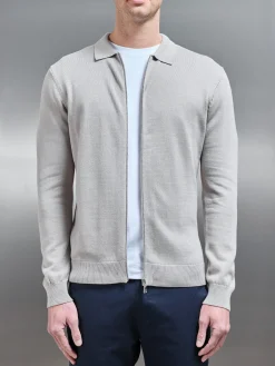 Knitted Overshirt - Stone