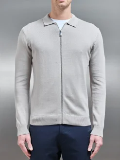 Knitted Overshirt - Stone
