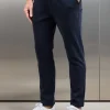 Knitted Tailored Chino Trouser - Navy