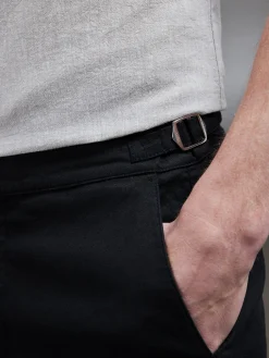 Linen Tailored Trouser - Black