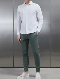Linen Tailored Trouser - Sage