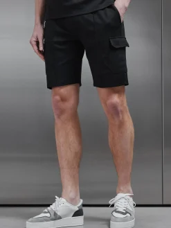 Luxe Cargo Short - Black