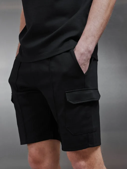 Luxe Cargo Short - Black