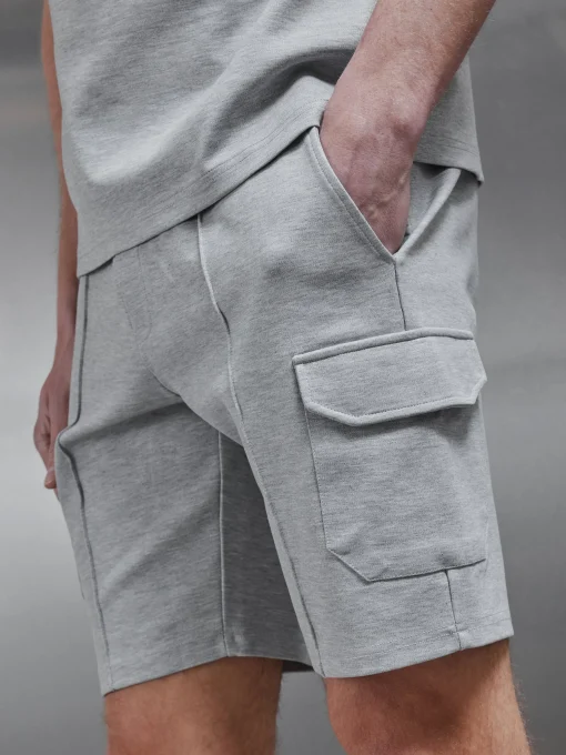 Luxe Cargo Short - Marl Grey