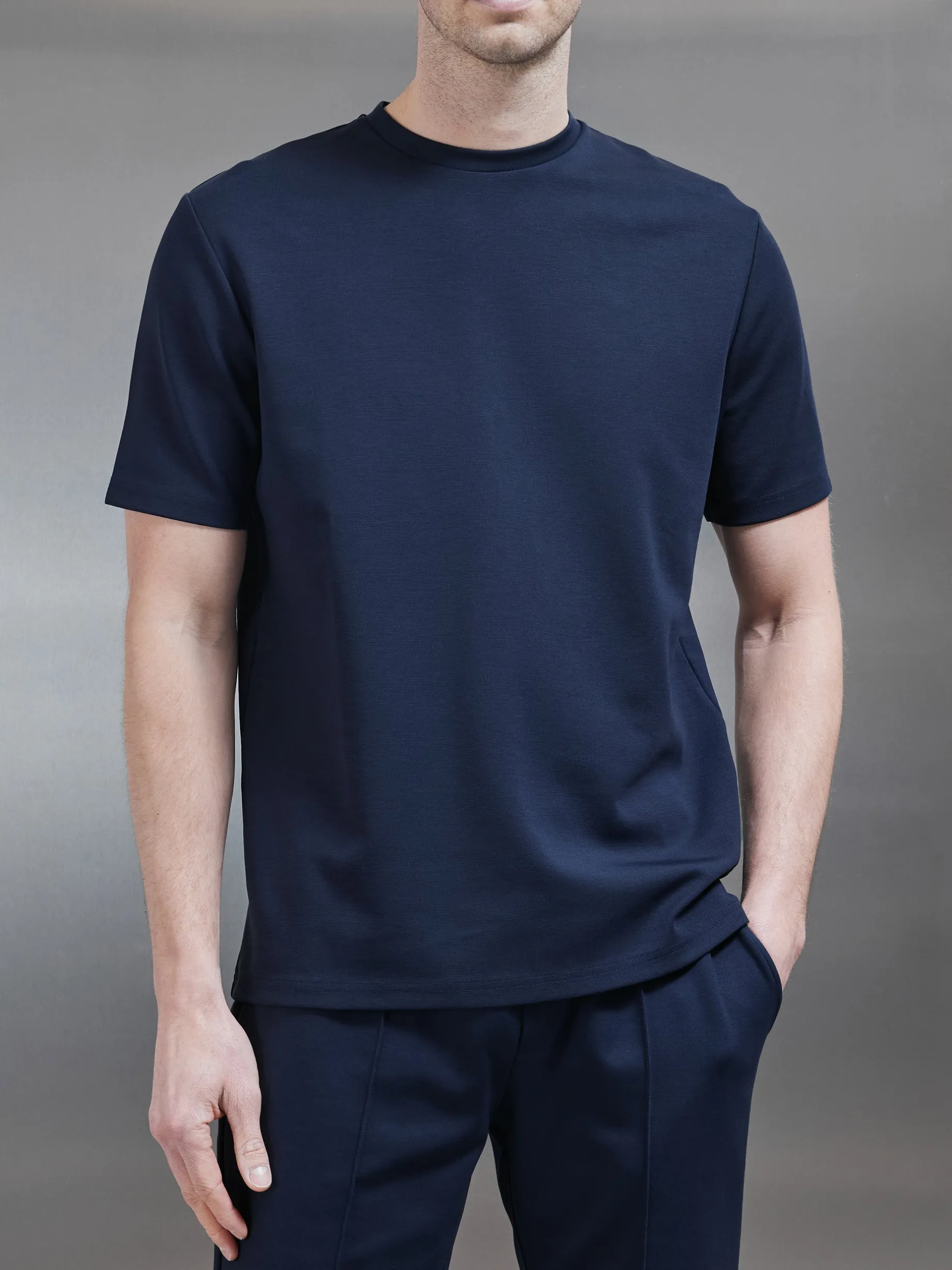Luxe Essential T-Shirt - Navy