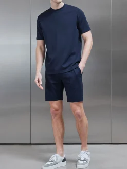 Luxe Essential T-Shirt - Navy
