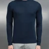 Merino Wool Sweatshirt - Navy