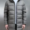 Mid Length Down Jacket - Olive