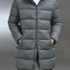 Mid Length Down Jacket - Sage