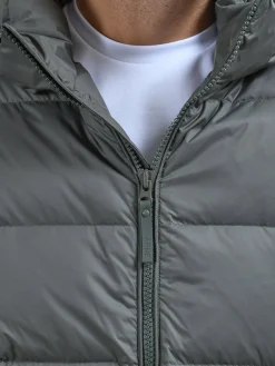Mid Length Down Jacket - Sage