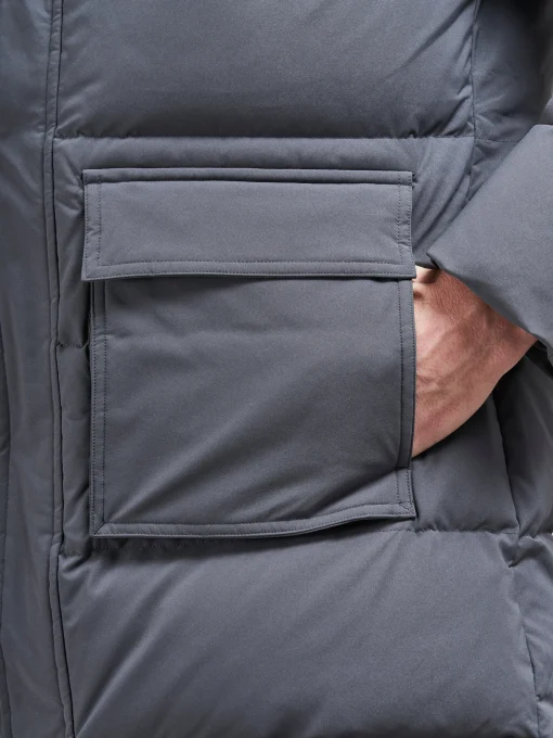 Mid Length Parka - Grey